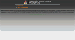 Desktop Screenshot of mail.etu.edu.tr